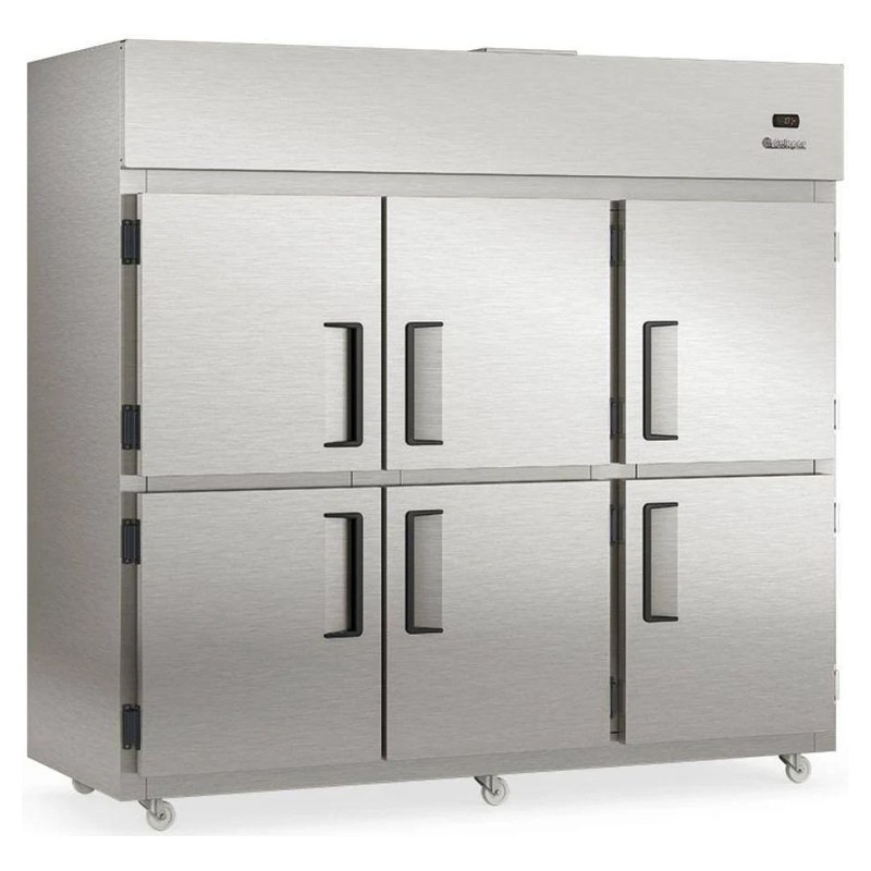Refrigerador Comercial Gelopar GRCR6P 6 Portas 2181L Inox 220V
